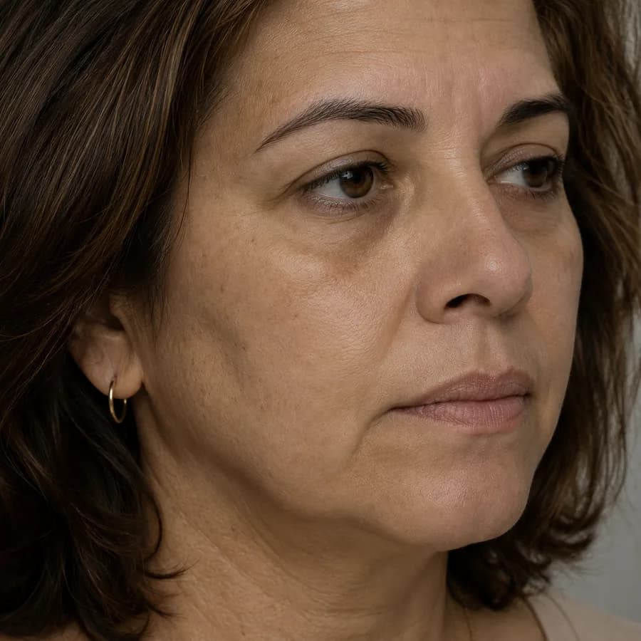 Pele opaca e sem viço